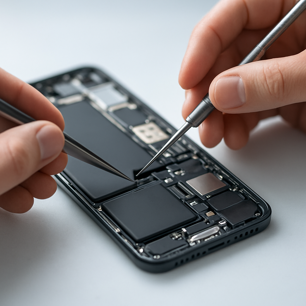 Professionele smartphone reparatie door een technicus